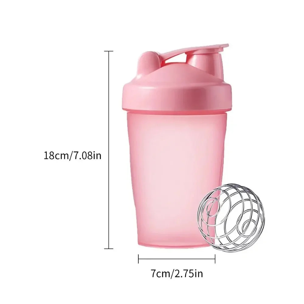 1pc Protein Shaker Water Bottle with Shaker Ball Leak Proof Drink Cup BPA Free Blender Bottle Fitness Accessories Gym Bottle