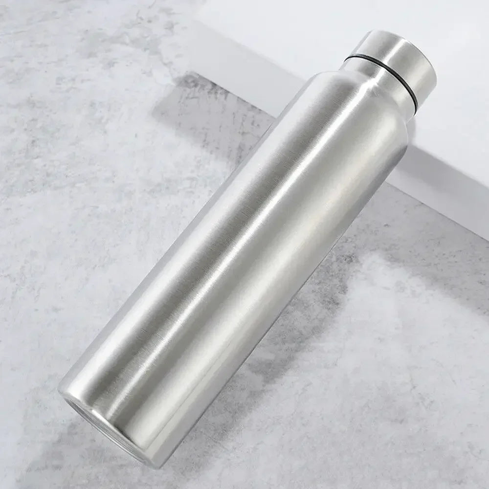 1000ml Stainless Steel Water Bottle Wide-Mouthed Metal Flask for Hiking, Camping and Sports Portable Water Bottle - Gabriel