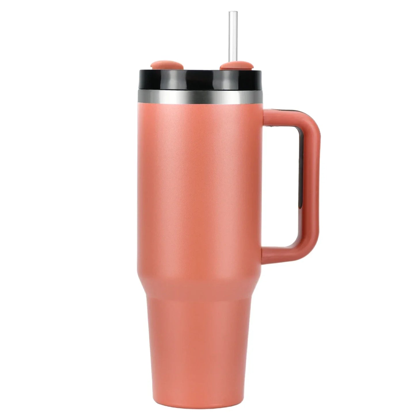 1pcs Watersy 40oz/1200ml Tumbler with Handle and Straw Lid Stainless Steel Keep Cold Vacuum Insulated Portable Car Travel Mug - Gabriel