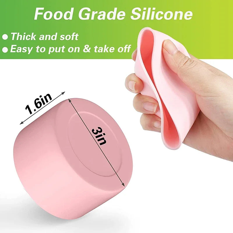 Universal 7.5cm Soft Food Grade Silicone Bottom Cup Sleeve Cover For Stanley 40oz  Ice Flow Flip 30 Oz 20 Oz Water Bottle