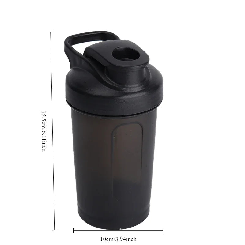 Portable 300ml Protein Powder Shaker Bottle Leak Proof Water Bottle for Gym Outdoor Fitness Training Sport Mixing Cup with Scale