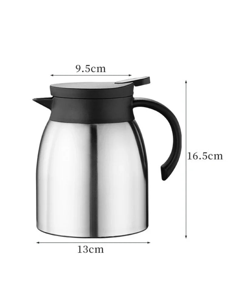 304 Stainless Steel Thermos Bottle Large Capacity Coffee Tea Kettle with Tea-strainer Leak-Proof Water Bottle Household Tools