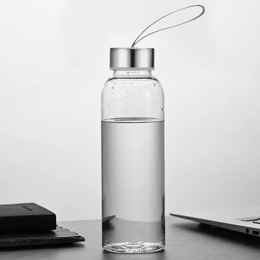 Einfache Sport-Wasserflasche mit großem Fassungsvermögen, Tee-/Kaffeetasse, hochwertiger Kunststoff-Trinkwasserbecher, tragbar, für den Außenbereich, Küchenutensilien