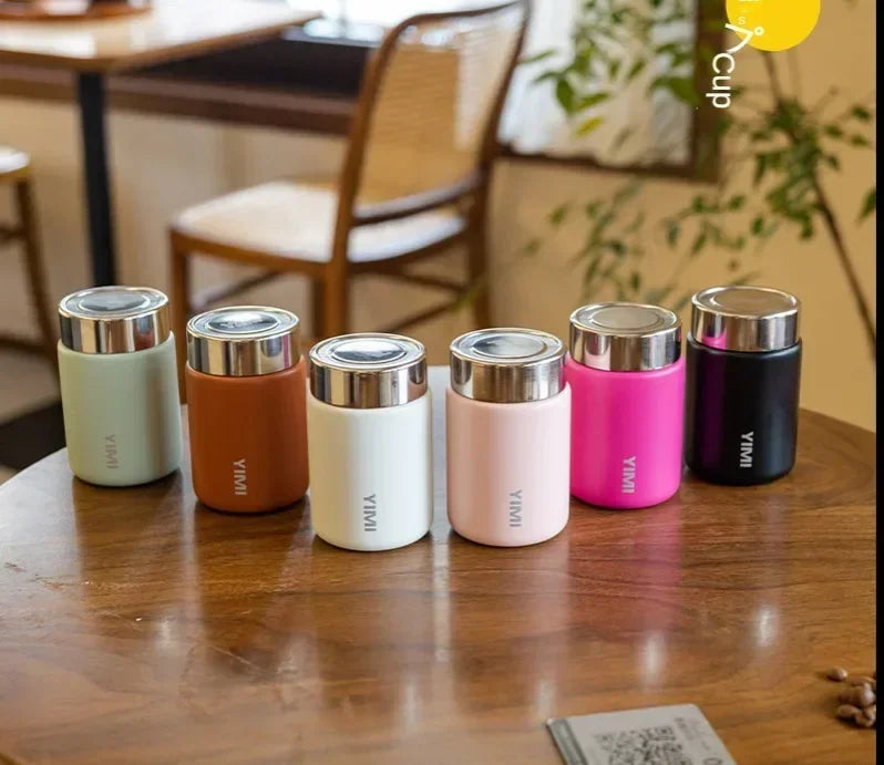 230ml Mini Stainless Steel 316 Thermos Mug Fashion Portable Pocket Vacuum Flask Coffee Tea Thermal Water Bottle Tumbler