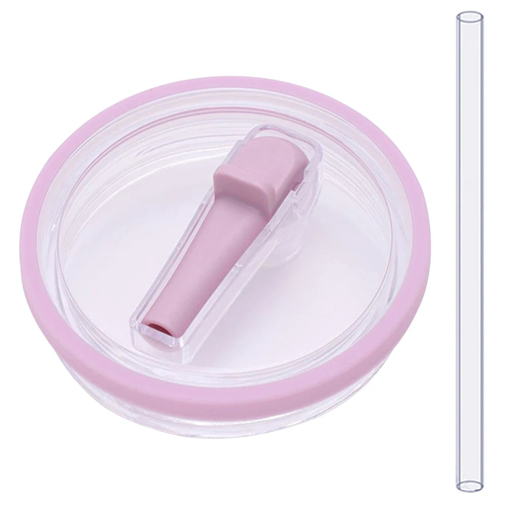 40Oz Tumbler Flip Straw Lid Replacement Spill Proof Reusable Straw Cap Dustproof Tumbler Lids for Stanley 40oz Mug Accessories