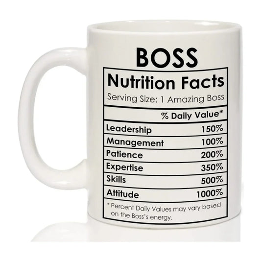 Boss Appreciation Gift Mugs For Best Boss Birthday Gifts for Women Birthday Gifts Novelty Coffee Ceramic Tea Cups White 11 oz - Gabriel