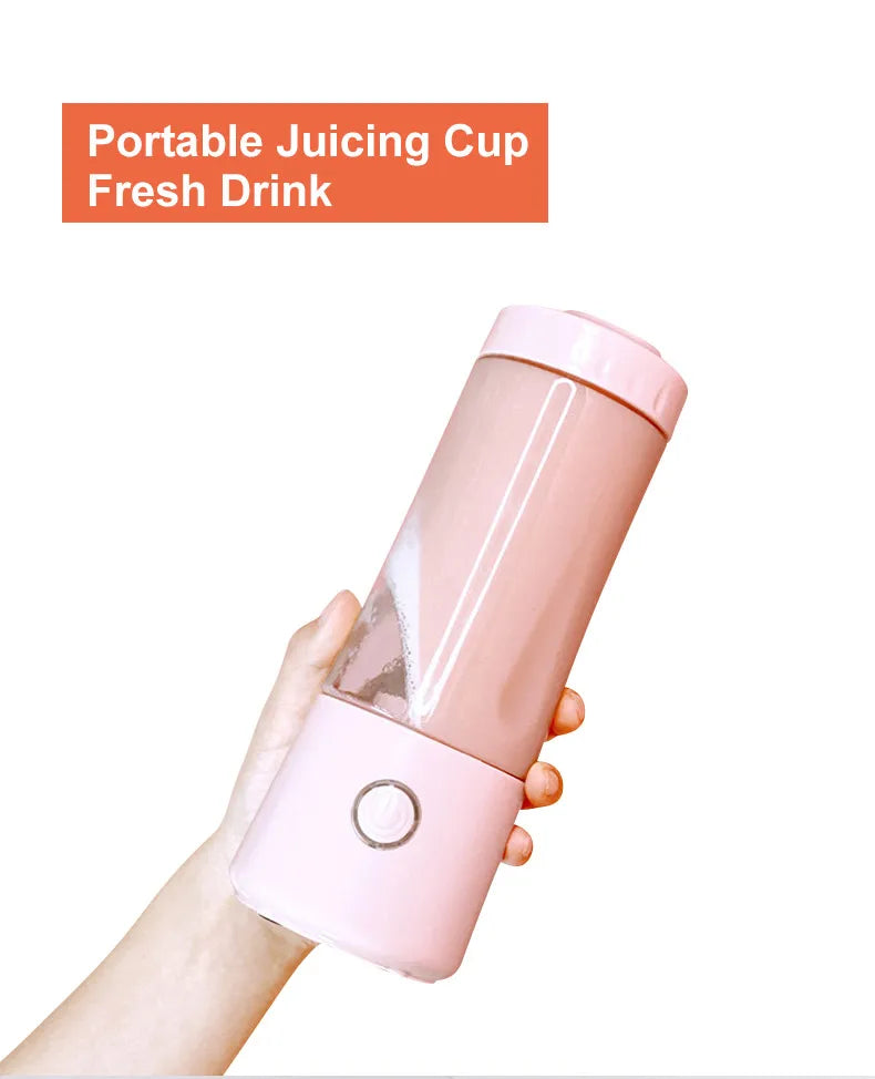 Portable juicer machine blender 400ML Usb Mini Blender Fresh Fruit Extractors Food Milkshake Multifunction Juice Machine