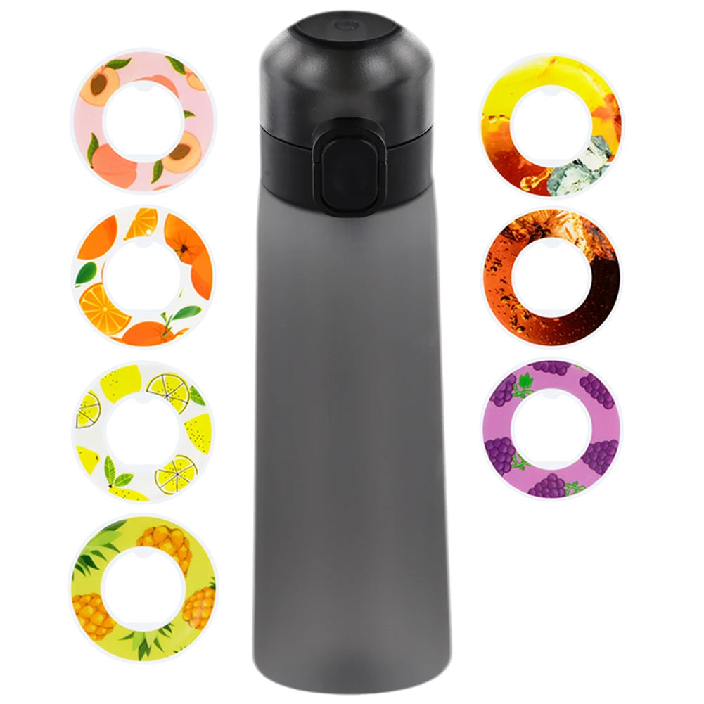 650ML Drinking Cup BPA Free 7 Flavor Pods Scent Flavored Water Bottle Fragrance Smelling Water Bottle for Travel Climbing Hiking