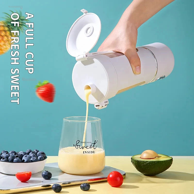 New Portable Juice Maker Blender for Shakes Smoothies 700ML Multiple Colors 12-Blades Fast Mixing 2 In 1 Blender Bottle Juicer