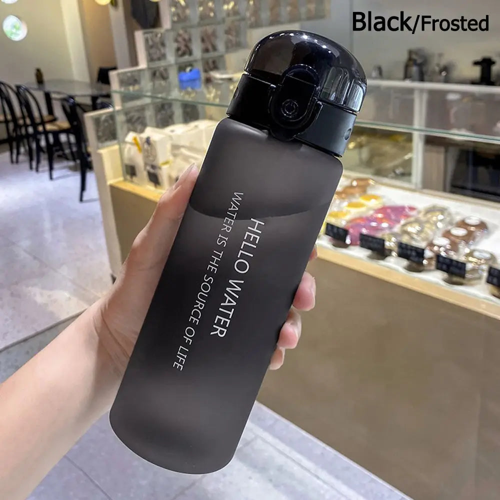 Sports Transparent Water Bottle 780ml Portable Gym Travel Clear Leakproof Drinking Bottle Frosted Bottle