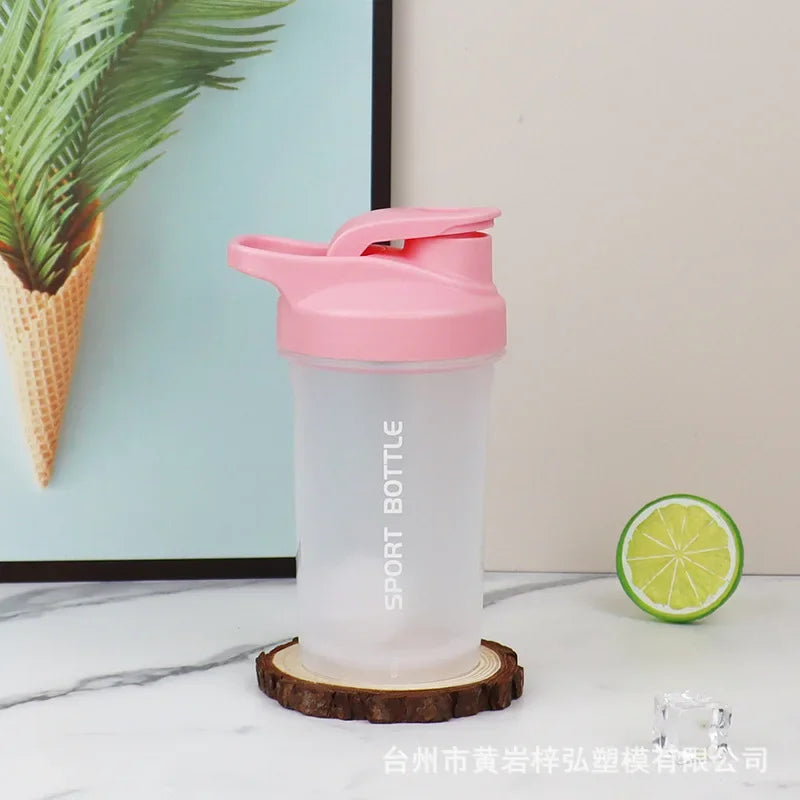 Portable 300ml Protein Powder Shaker Bottle Leak Proof Water Bottle for Gym Outdoor Fitness Training Sport Mixing Cup with Scale