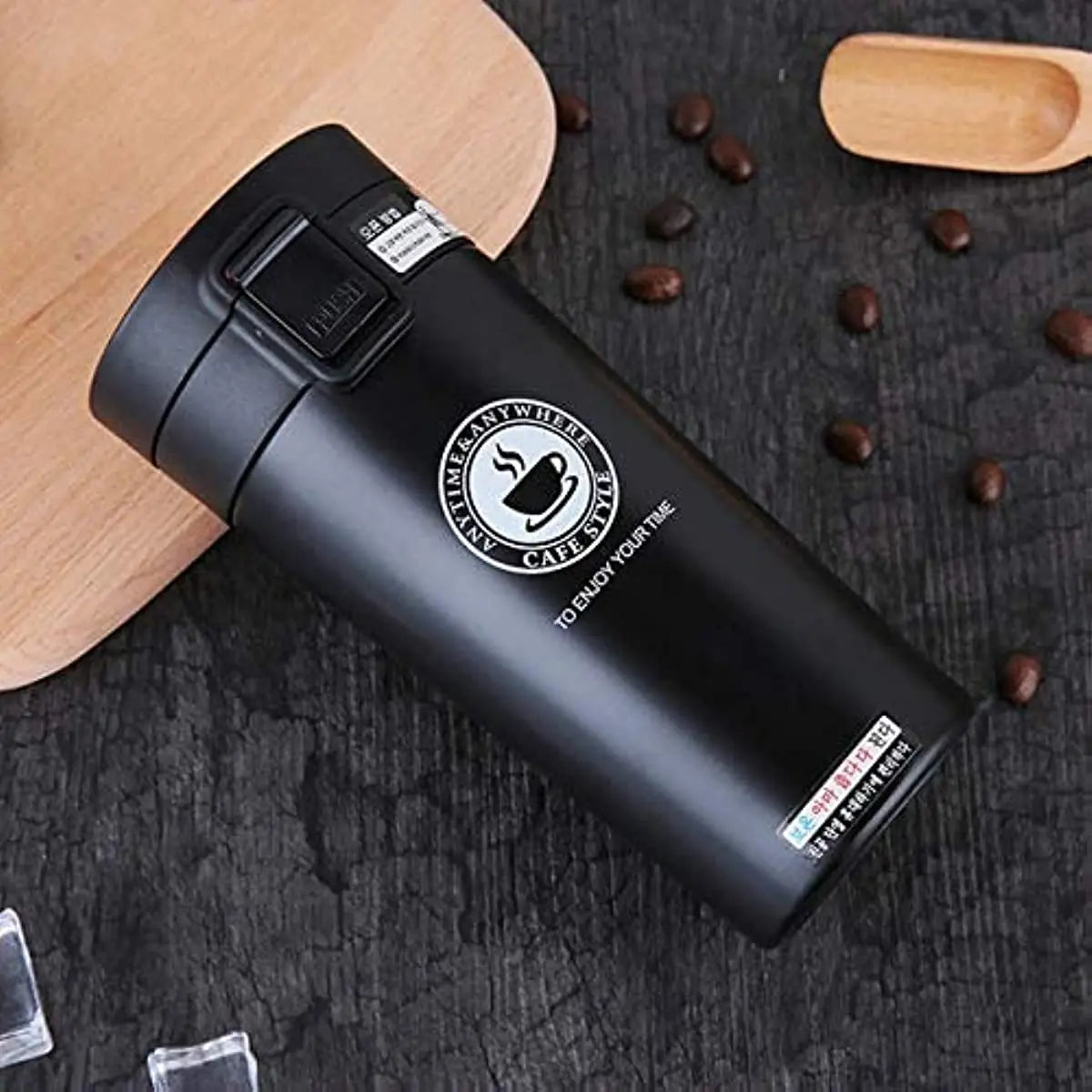 380/500ml Insulated Coffee Cup Tea Cup Double-layer Stainless Steel Vacuum Insulated Outdoor Sports Creative Bouncing Coffee Cup