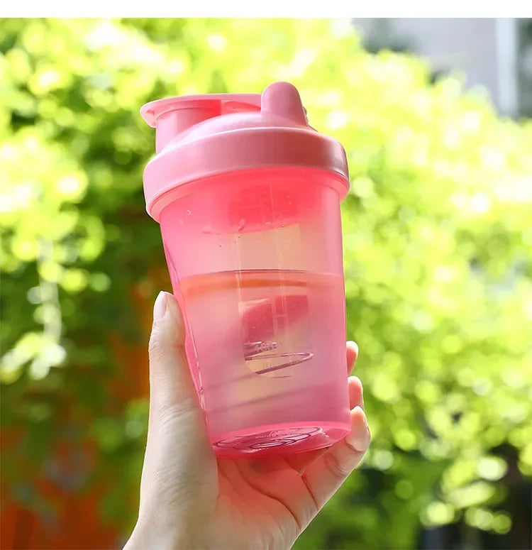 1pc Protein Shaker Water Bottle with Shaker Ball Leak Proof Drink Cup BPA Free Blender Bottle Fitness Accessories Gym Bottle