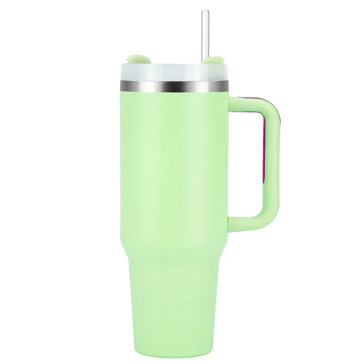 1pcs Watersy 40oz/1200ml Tumbler with Handle and Straw Lid Stainless Steel Keep Cold Vacuum Insulated Portable Car Travel Mug - Gabriel