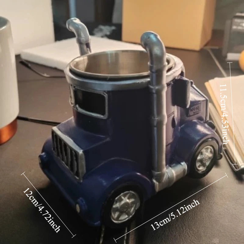 Coffee Cup Semi-Trailer Truck Mug Desktop Home Kitchen Big Trucks Coffee Mugs Ornament Collection Handmade Home Decoration Cups - Gabriel