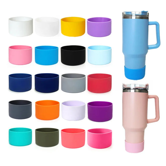 Universal 7.5cm Soft Food Grade Silicone Bottom Cup Sleeve Cover For Stanley 40oz  Ice Flow Flip 30 Oz 20 Oz Water Bottle