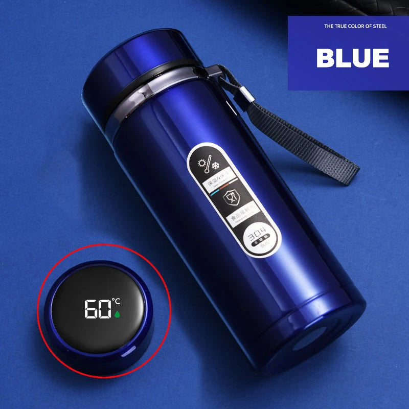 500ML-1Liter Stainless Steel Thermos Bottle with LED Temperature Display Sus304 Tea Water Bottle Vacuum Flask Portable Cups