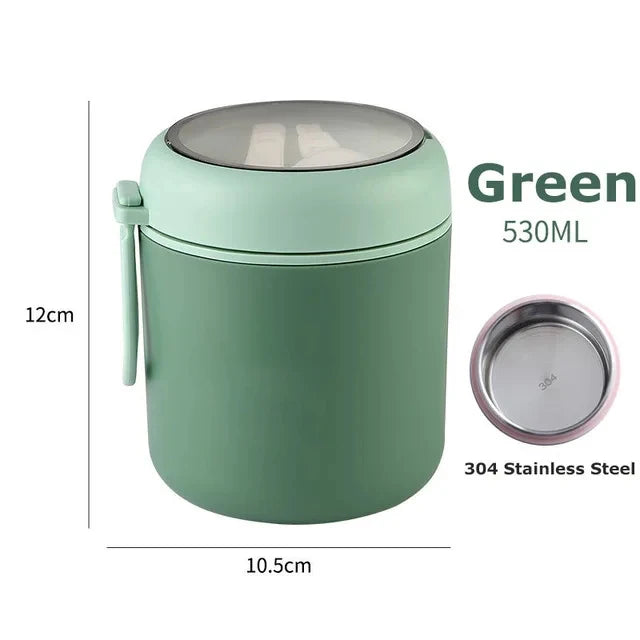 530ml/710ml Food Thermal Jar Insulated Soup Cup Thermos Containers Stainless Steel Lunch Box Thermo Keep Hot for School Children