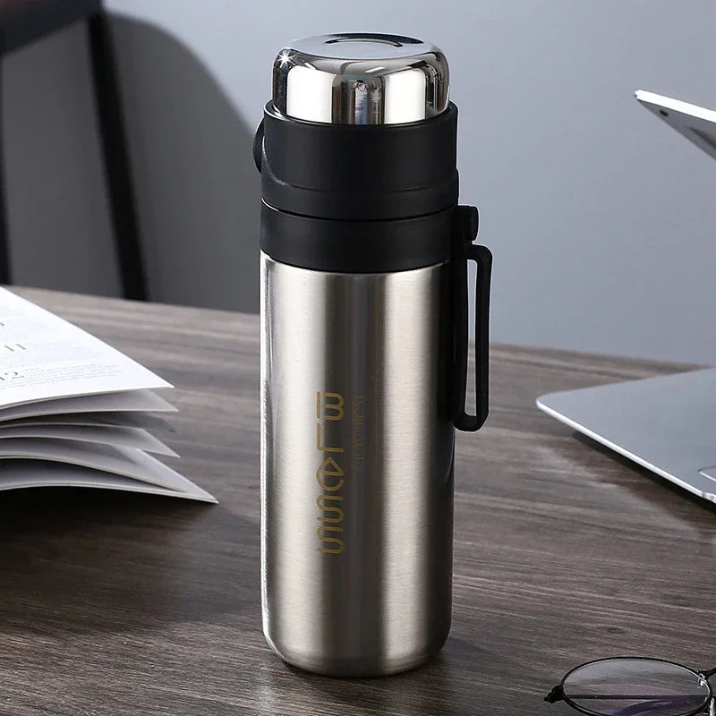 Thermos Bottle Stainless Steel Vacuum Gift Cup Household 500ml Office Coffee Milk Flask Water Bottle