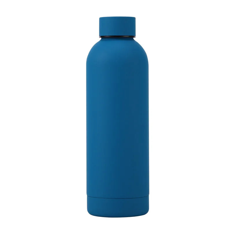 Neue Edelstahl 500ml Kleine Mund Flasche Outdoor Sport Auto Tragbare Thermos Tasse Kaltes Wasser Flasche