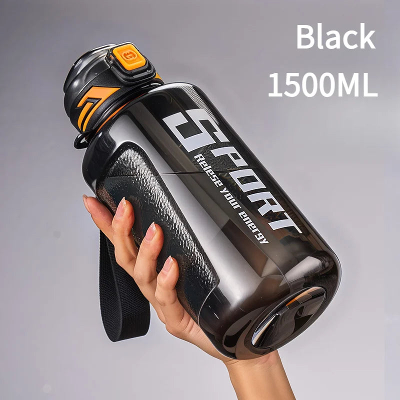 GIANXI Sport Water Bottle Large Capacity Thickened Cups Outdoor One Cover Double Drink Portable Sealed Leak-Proof Drinkware