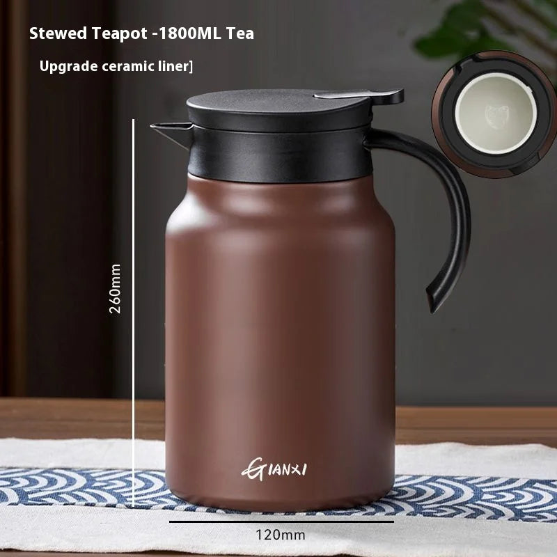 GIANXI Household Thermal Kettle Tea Set Suitable For Brewing Black Tea Aged White Tea Ceramic Inner Tank Thermal Pot