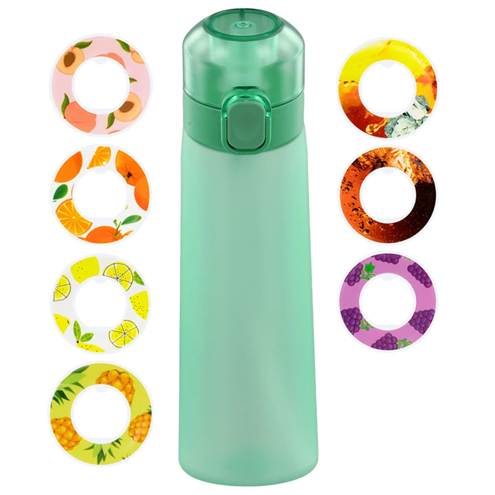 650ML Drinking Cup BPA Free 7 Flavor Pods Scent Flavored Water Bottle Fragrance Smelling Water Bottle for Travel Climbing Hiking