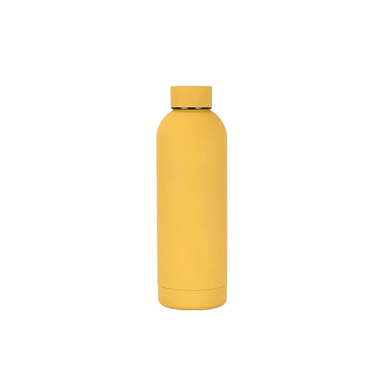 Neue Edelstahl 500ml Kleine Mund Flasche Outdoor Sport Auto Tragbare Thermos Tasse Kaltes Wasser Flasche