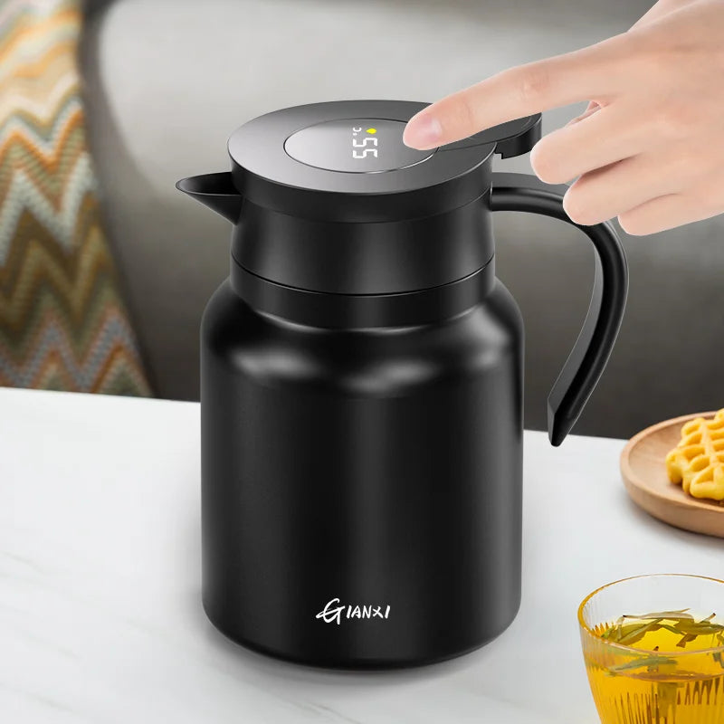 GIANXI 1000ML Keramik-Teekanne mit Innenfutter für Tee, Haushaltsfilterkaffeekanne mit Griff, Kaltwasserkessel, Kaffee- und Teegeschirr