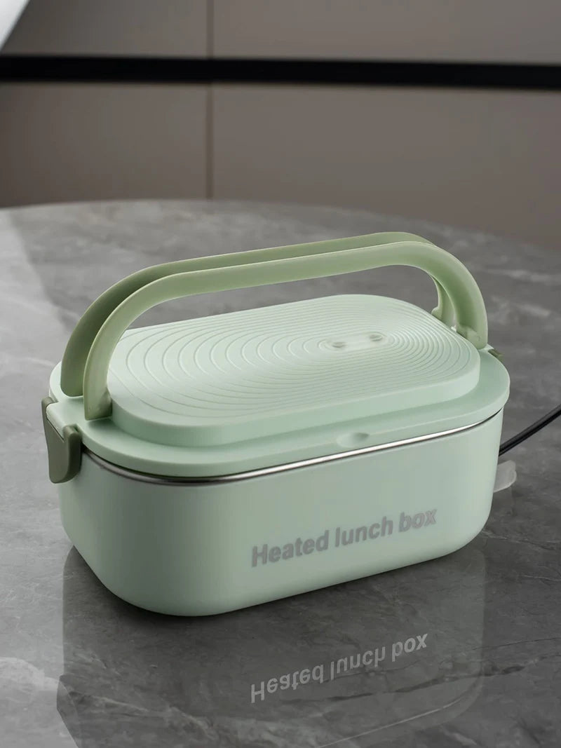 220V 110V Electric Lunch Box Stainless Steel Food Warmer Heating Bento Box 1L EU US Plug School Office Thermostatic Heater 18W