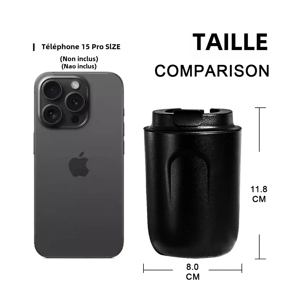 Coffee Mug with Lid Cup Thermal Mini Thermos Water Bottle Stainles Steel Vacuum Flasks Insulated Tumblers Leakproof Drinkware