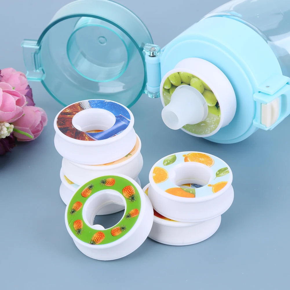 10-1pc Flavour Pods Sports Water Bottle Air Pods 0 Calories Fragrance Ring Drinking Bottle Scented Pods Water Cup Fragrant Rings