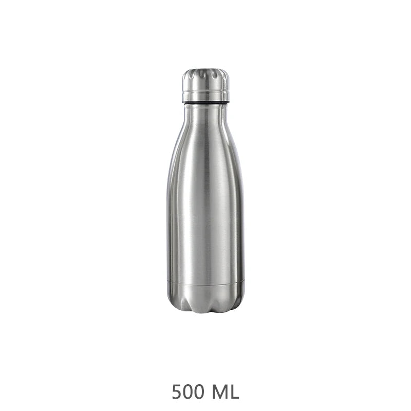 Stainless Steel Water Bottle 1 Liter Free Shipping Items, Drink Bottle for Sport Travel Cups,  500 750 1000ml Water Bottles - Gabriel