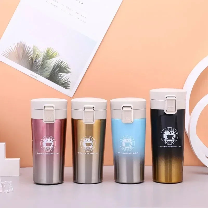 Thermal Mug Double Wall 304 Stainless Steel Coffee Cup Tea Vacuum Flask Thermos Water Bottle Leak-proof Thermos Mug Coffee