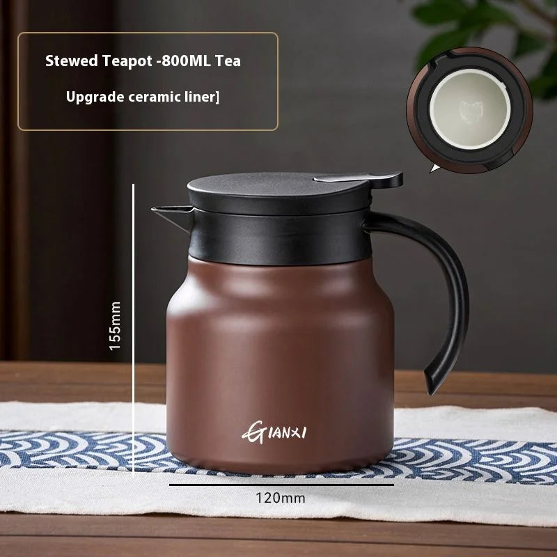 GIANXI Household Thermal Kettle Tea Set Suitable For Brewing Black Tea Aged White Tea Ceramic Inner Tank Thermal Pot