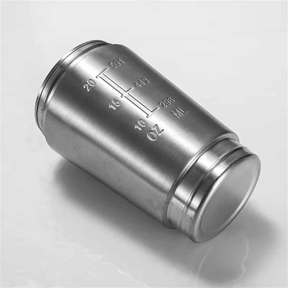 New Stainless Steel Cup Vacuum Mixer Outdoor Drink Kettle Detachable Double Layer Whey Protein Powder Sports Shaker Water Bottle