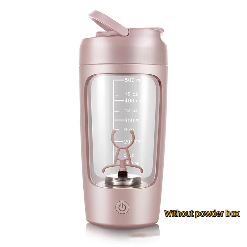 USB Electric Protein Shaker Bottle Portable 1200mAh Rechargeable Blender Cup Multipurpose 650ml Mixing Cups for Fitness Workout