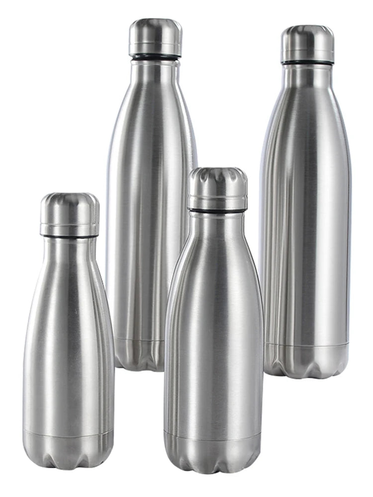 Stainless Steel Water Bottle Hot Cold Water Bottle for Travel Camping Sports Drink Bottles Drinkware Cup Hiking Water Bottle New