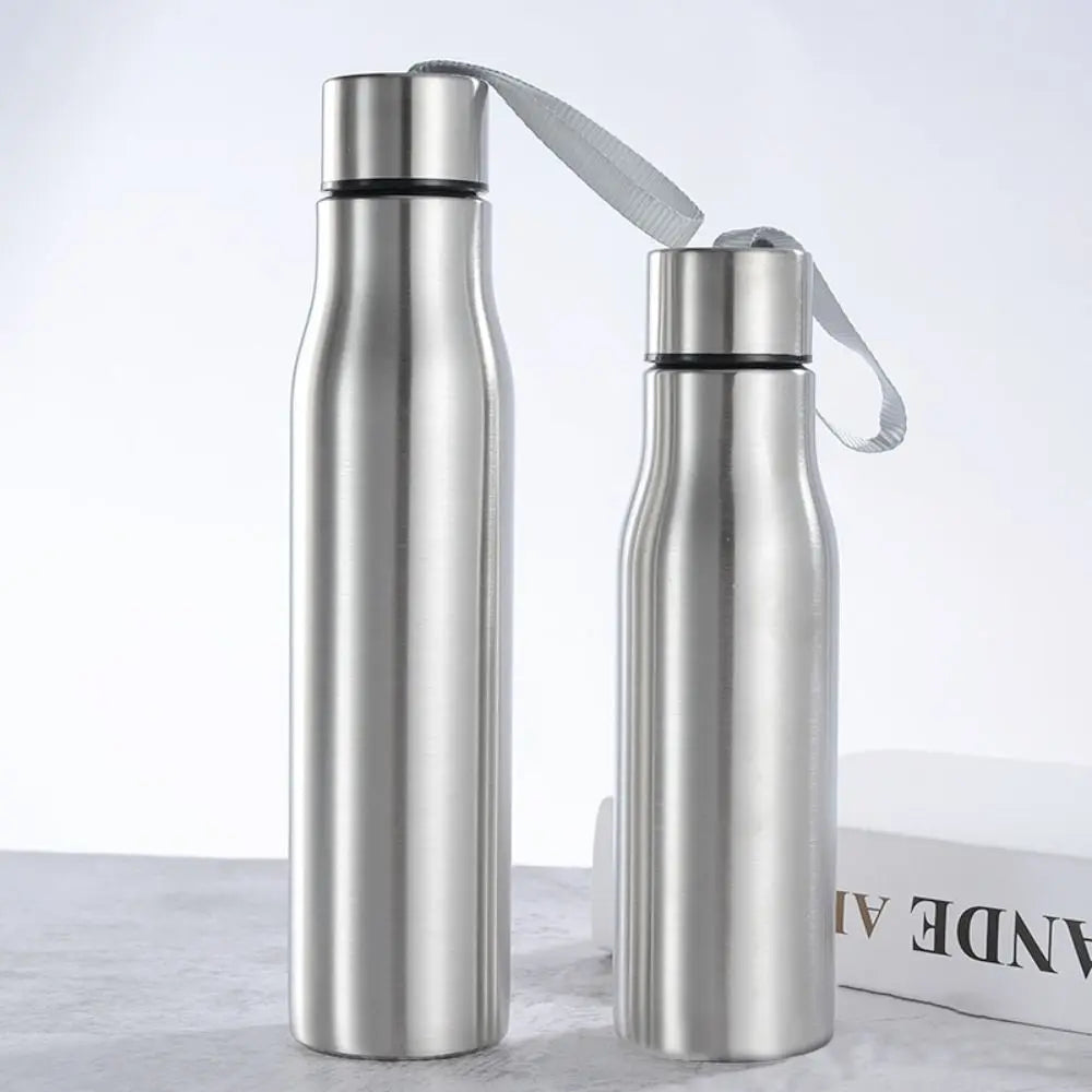 500ml/750ml Stainless Steel Water Bottle Drinking Cup with Handle Portable Cold Water Bottle for Cycling Sports Travel