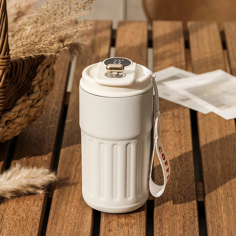 450ML Stainless Steel Thermo Water Bottle LED Temperature Display Coffee Cup Keep Cold and Heat Thermal Mug Travel Vacuum Flask