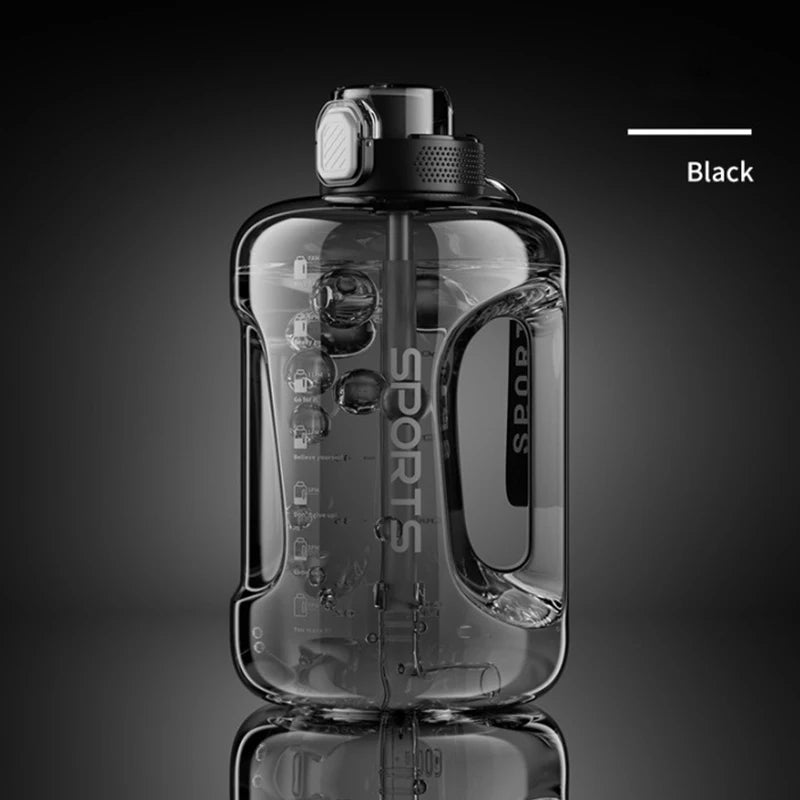 1700ML/2500ML/3800ML Fitness Cup Bpa Free Drinking Bottle Large Capacity Portable PC Sports Water Bottle With Straw