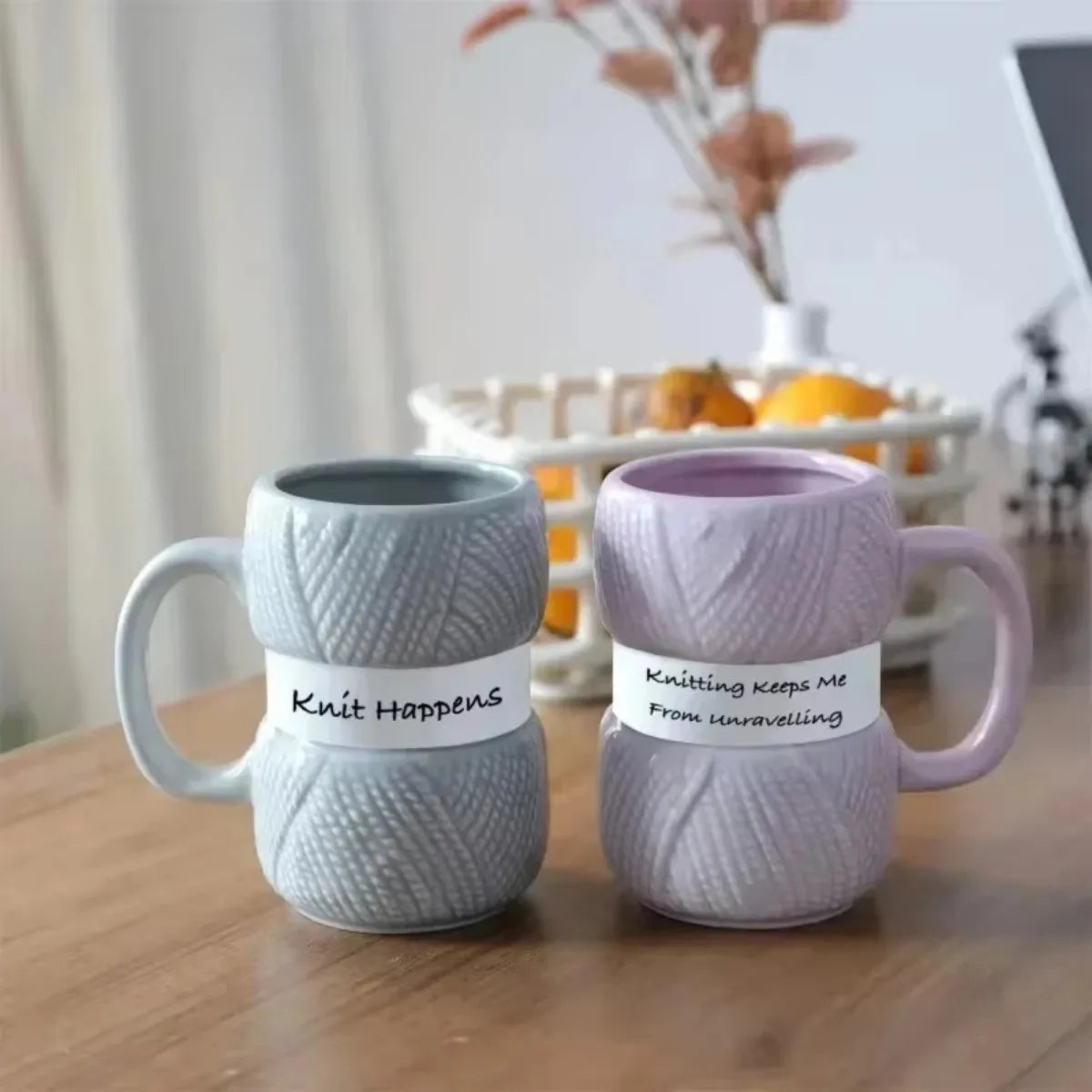 Ceramic Mug Cup Knitted Gift Water Cup Mugs Coffee Milk Tea Handle Cups Home Office Mugs Christmas Gifts Drinkware Home Gadgets - Gabriel