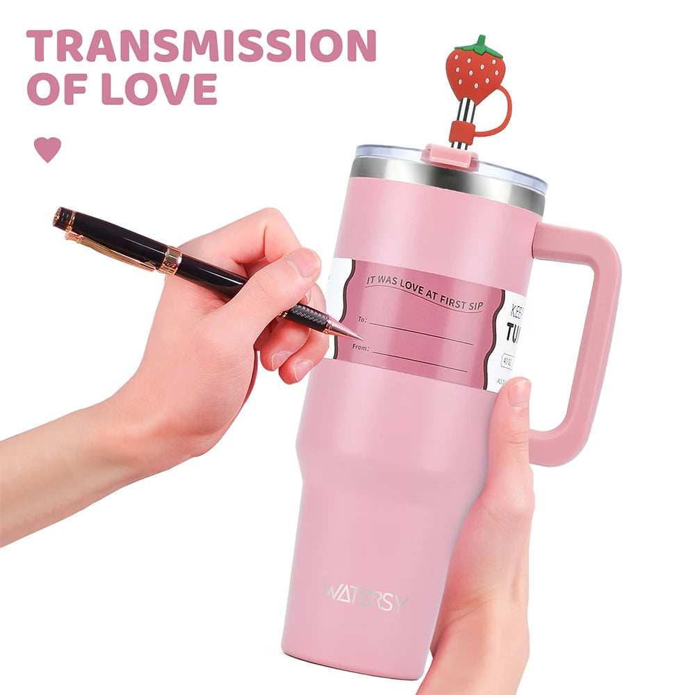 30oz/40OZ Stainless Steel Tumbler Large Capacity Thermal Bottle Double Vacuum Flasks Keep Cold Thermos Cup DIY Gift Mug