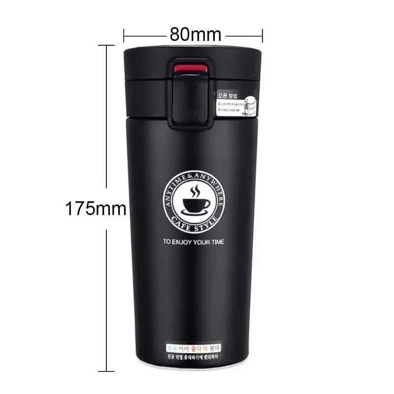 500 ml Thermobecher, doppelwandig, Edelstahl 304, Kaffeetasse, Vakuumflasche, Thermoskanne, Wasserflasche für Tee und Kaffee, auslaufsicherer Thermosbecher