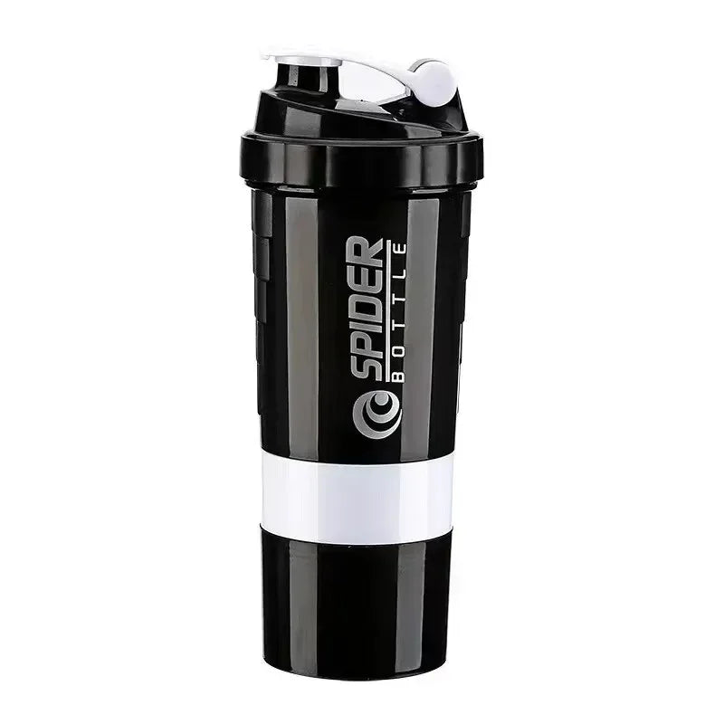 600 ml Shaker-Flasche, 20 oz Protein-Shaker, Plastikflasche, tragbare Fitnessflasche für fitnessbegeisterte Sportler