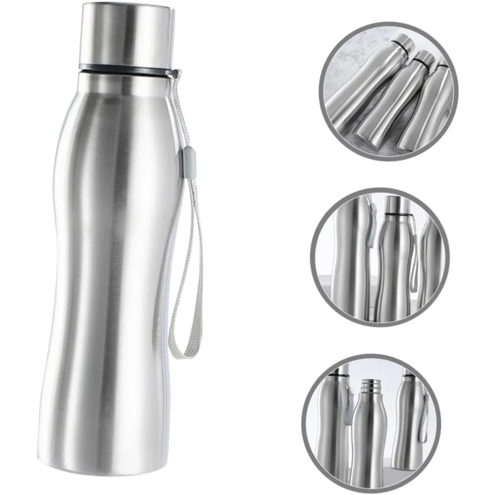 1000ml Stainless Steel Water Bottle Wide-Mouthed Metal Flask for Hiking, Camping and Sports Portable Water Bottle - Gabriel