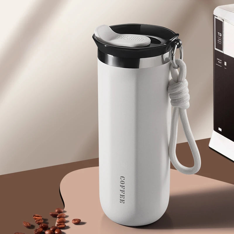 350/500ML Stainless Steel Coffee Mug Insulated Water Cup Portable Double Wall Vacuum Flask Leak-Proof with Lid Travel Coffee Cup