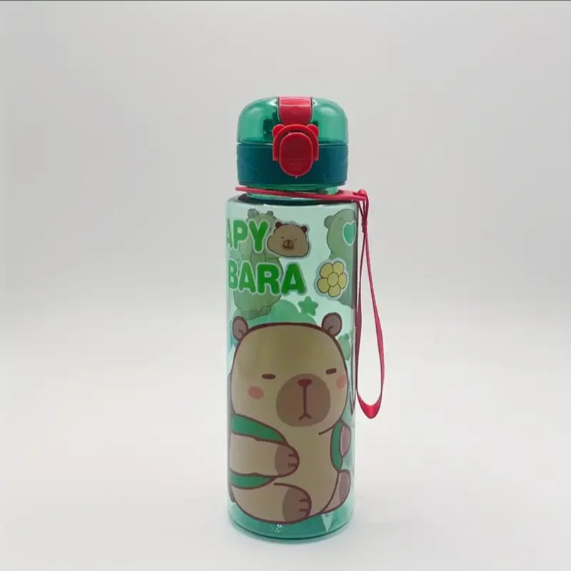 700ml Leak-Proof Water Bottle Visually Appealing Bear Water Bottle with Carry Strap - Portable for Sports &amp; Fitness BPA Free