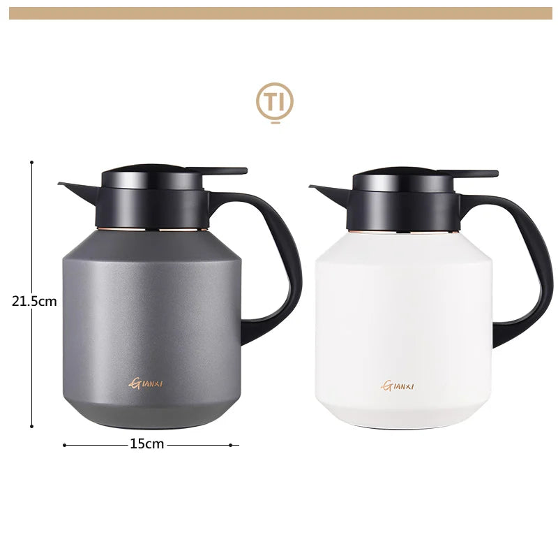 GIANXI 1000ML Keramik-Teekanne mit Innenfutter für Tee, Haushaltsfilterkaffeekanne mit Griff, Kaltwasserkessel, Kaffee- und Teegeschirr