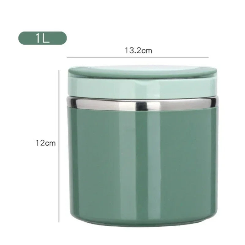 630/1000ML Food Thermal Jar Insulated Soup Cup Stainless Steel Vacuum Cup Lunch Box With Handle Portable Sealed Bento Box